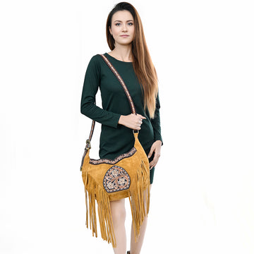 American Darling Cross Body Hand Tooled Genuine Leather Western Women Bag Handbag Purse | Crossbody for Cute Purs